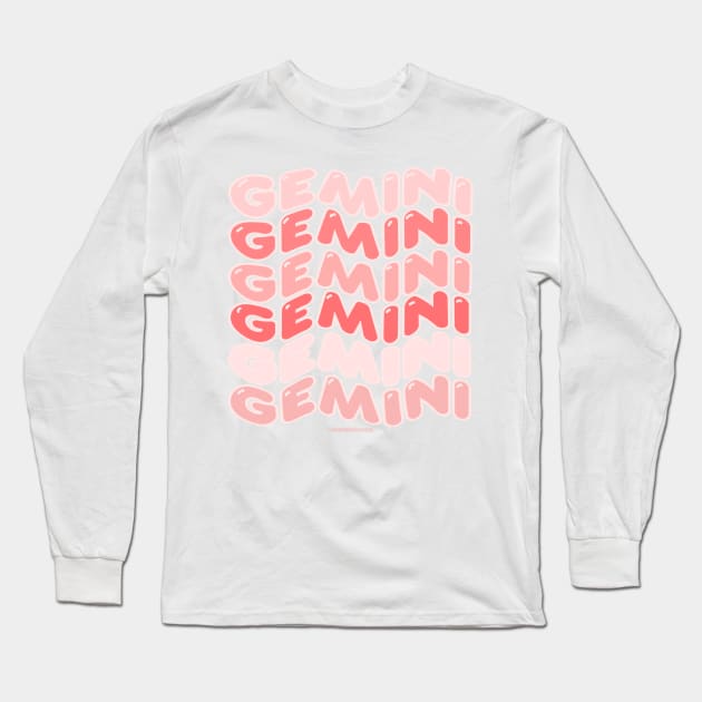 Gemini Long Sleeve T-Shirt by Somethin From Syd